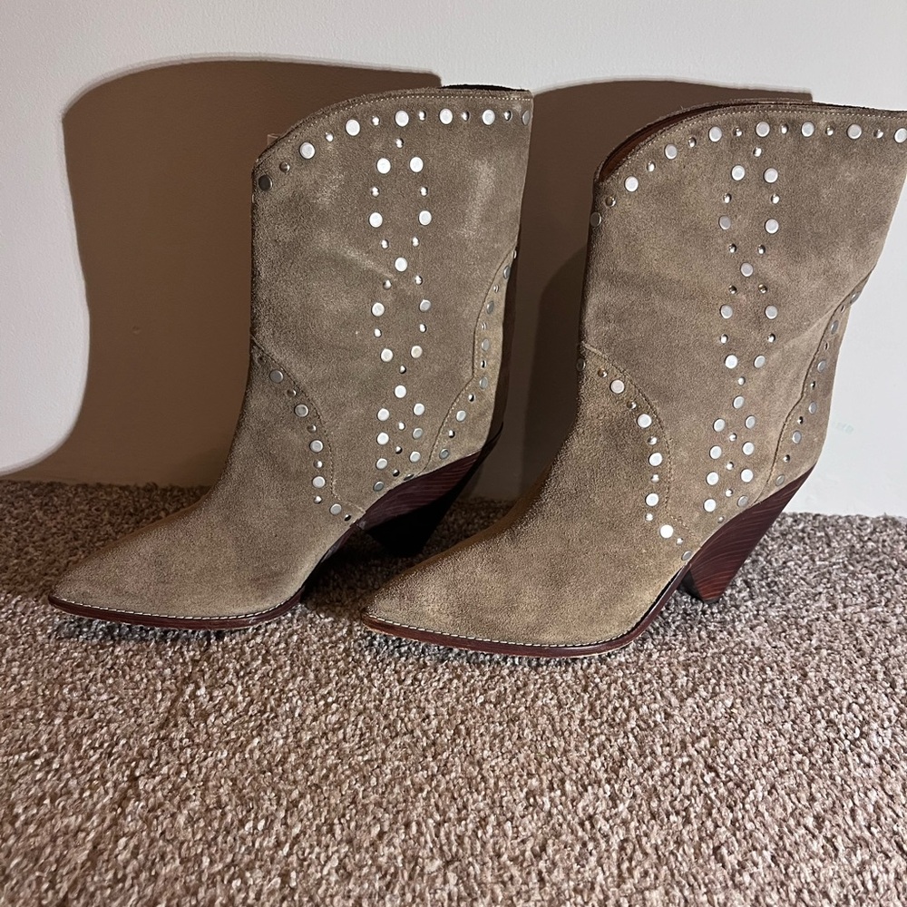 Isabel Marant rare suede and studded booties.